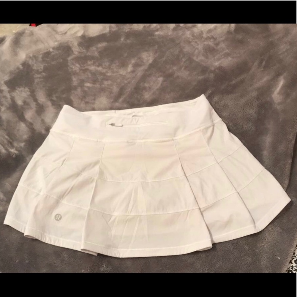 Exclusive Lulu Lemon White Tennis Skirt